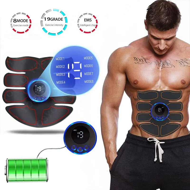 Abdominal Muscle Stimulator Usb Rechargeable Training Patch