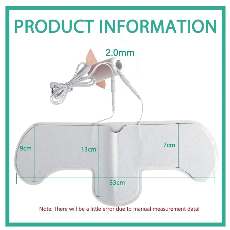 Ems Tens Electrode Pads Self-Adhesive 4Pcs White