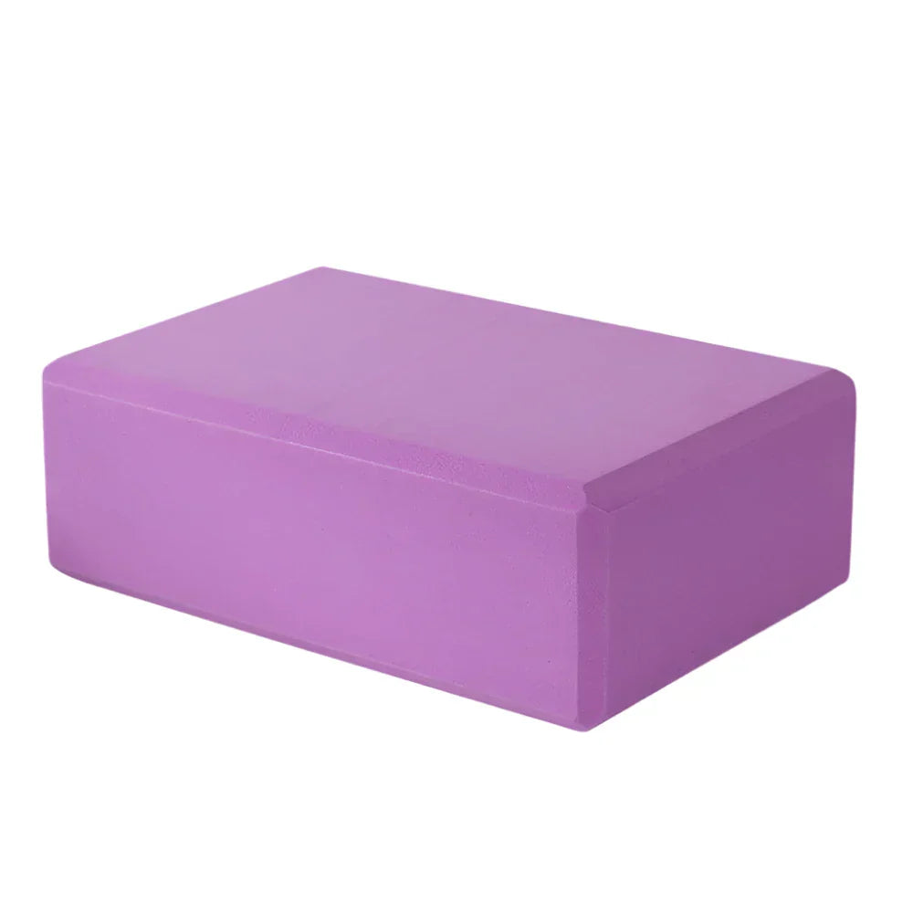 2 Pcs Eva Yoga Block Foam Gym Blocks (Purple)