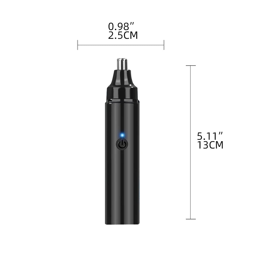 Rechargeable Ear And Nose Hair Trimmer for Men USB Electric Grooming Tool Black