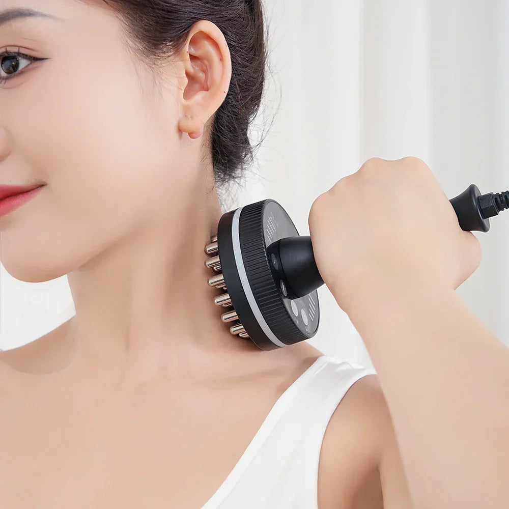 Electric Gua Sha Massager Infrared Heating & Vibration Black