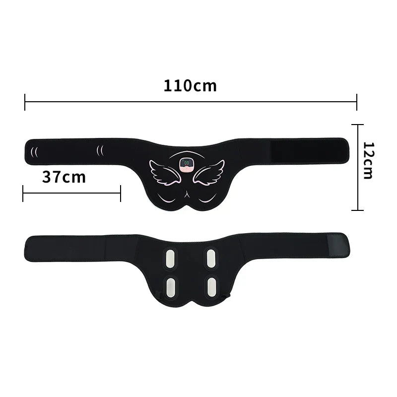 Electric EMS Hip Trainer Buttock Muscle Stimulator Black