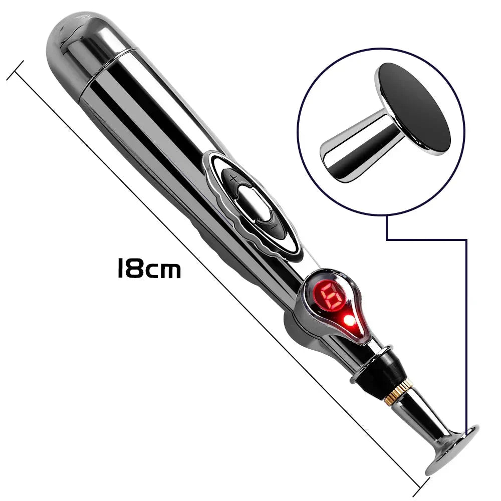 Electrical Pulse Meridian Energy Pen Acupuncture & Ems Silver