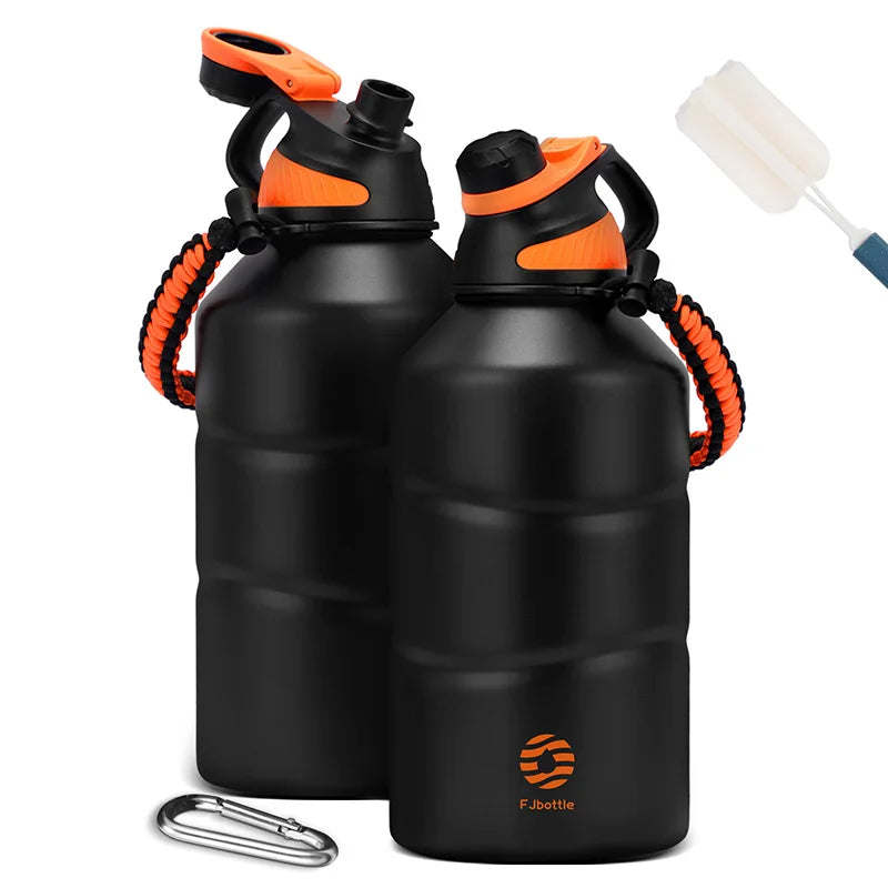 Stainless Steel Thermos Bottle Vacuum Flask (Black)