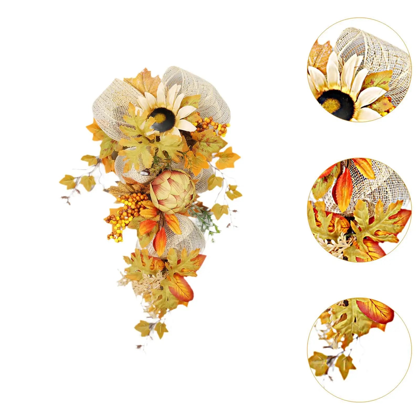 Fall Harvest Wreath Garland For Christmas Decor