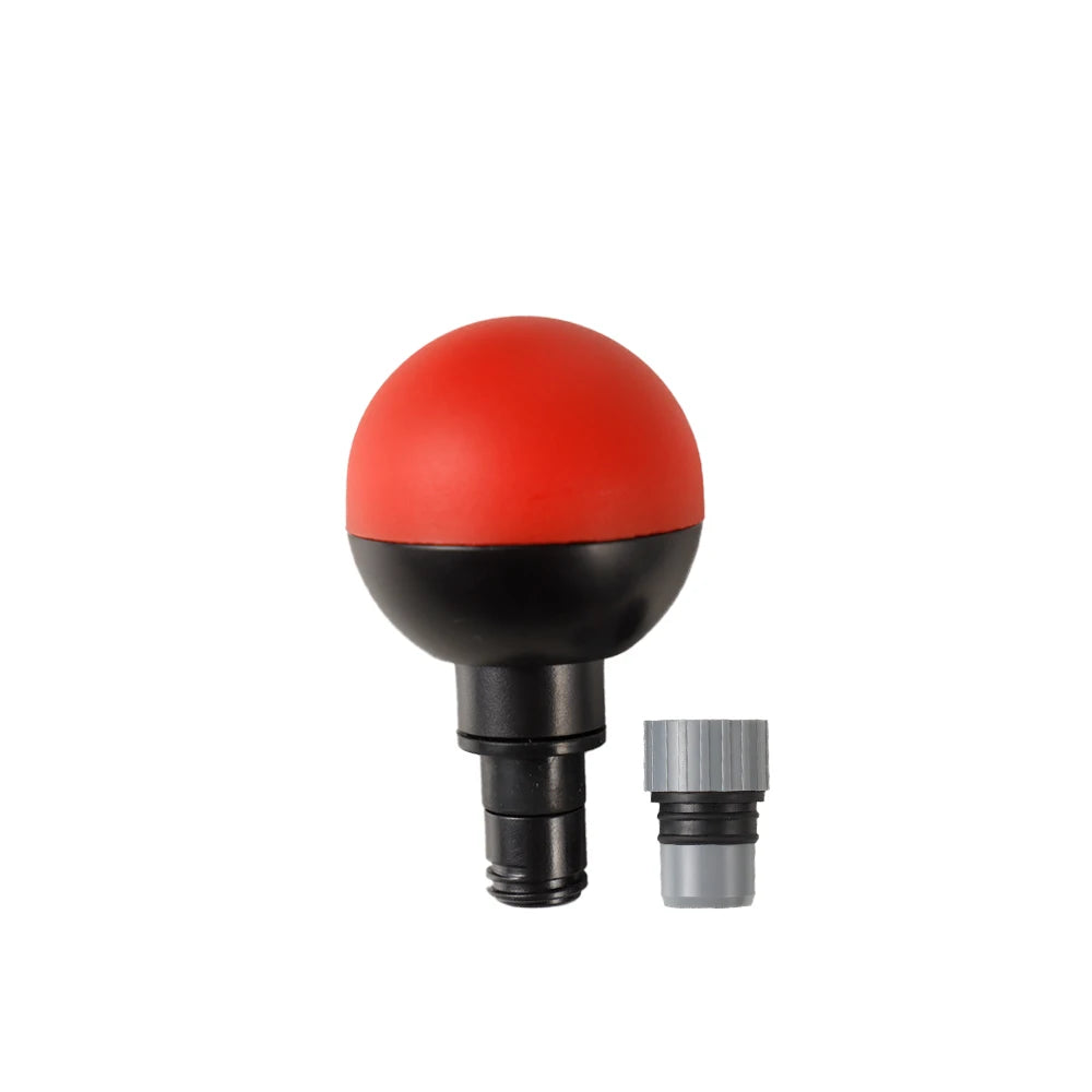 2Pcs Universal Silicone Soft Massage Head 12Mm-18Mm Caliber Red