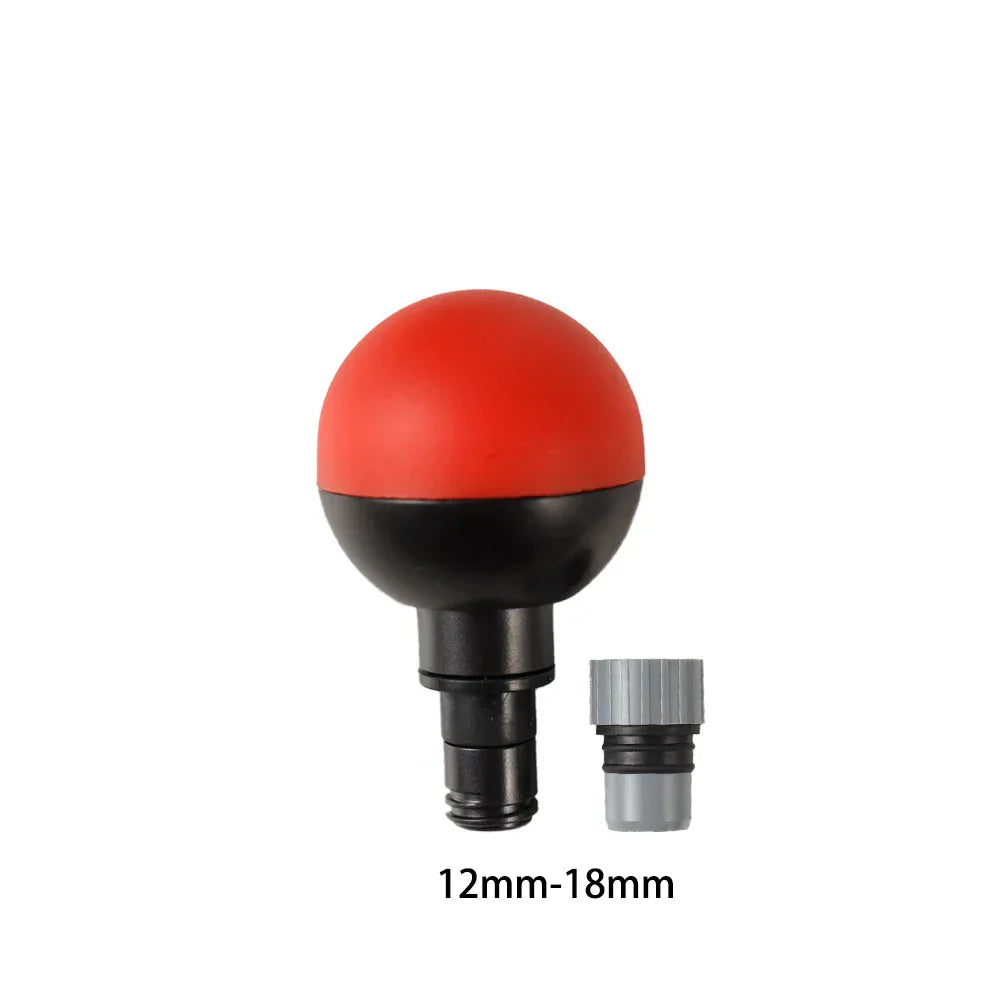 2Pcs Universal Silicone Soft Massage Head 12Mm-18Mm Caliber Red