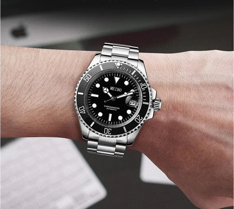Men's Stainless Steel Quartz Wrist Watch Casual Business