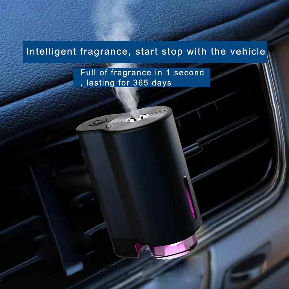 Car Air Freshener Aroma Diffuser With 3 Essential Oils