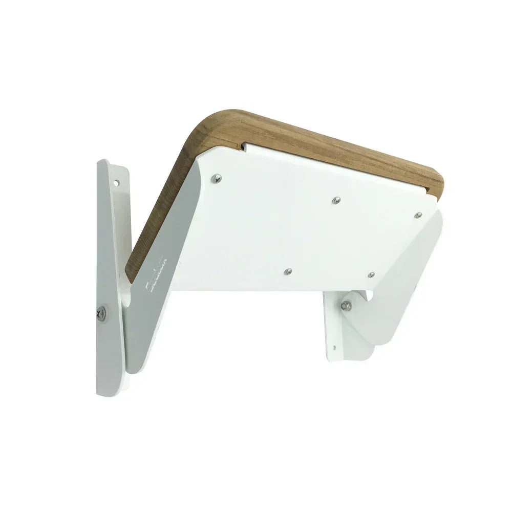 Fold-Up Footrest With Teak And Aluminum Hardware