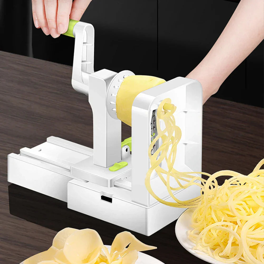 Foldable Vegetable Spiralizer With Extra Blade Box