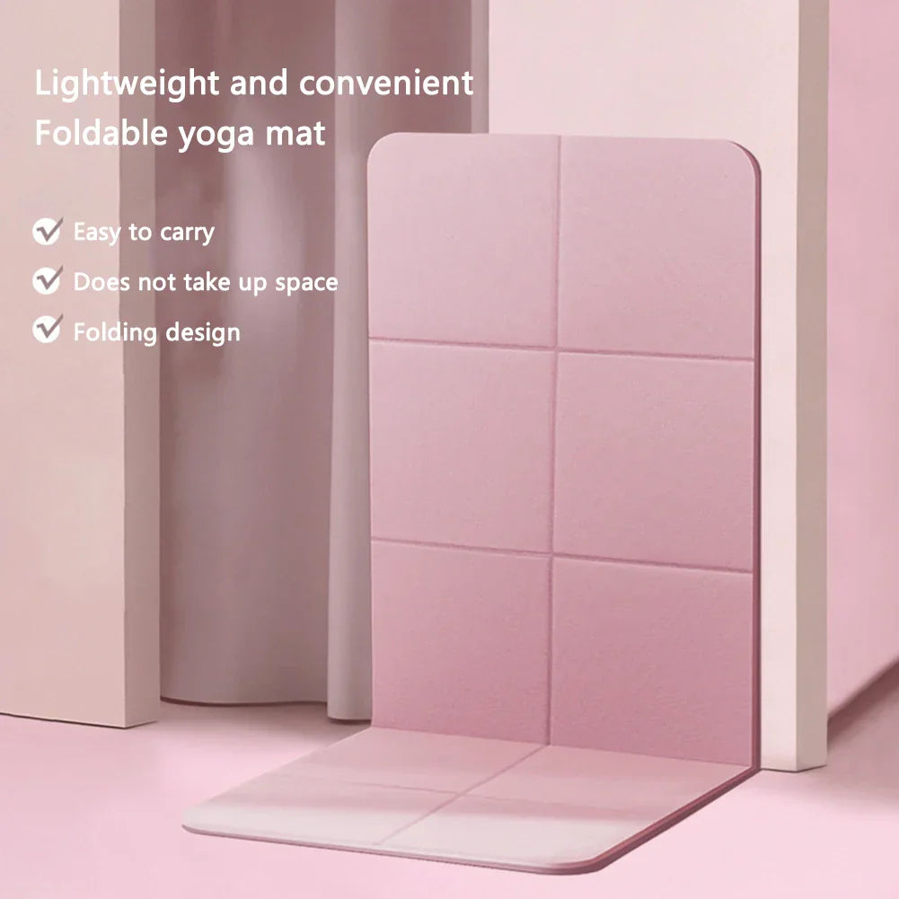 Foldable TPE Yoga Mat for Fitness & Pilates