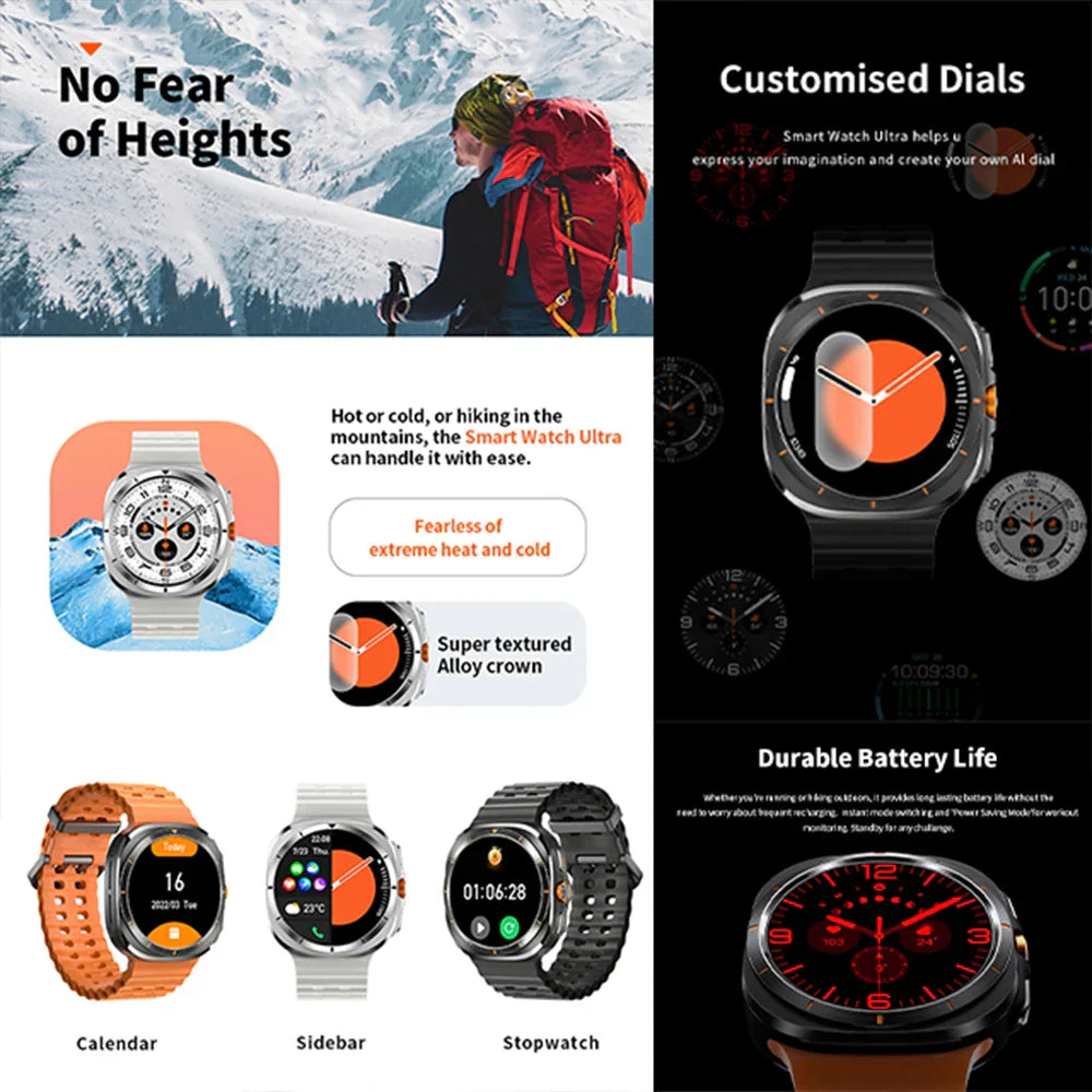 Ultra Men Smart Watch Bluetooth GPS Sports Tracker
