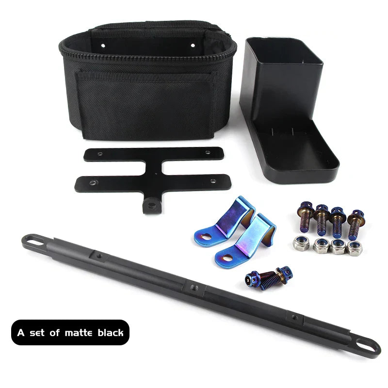 Motorcycle Handlebar Drinking Water Bottle Holder With Storage Bag For Yamaha Nmax Xmax Tmax 300 250 155