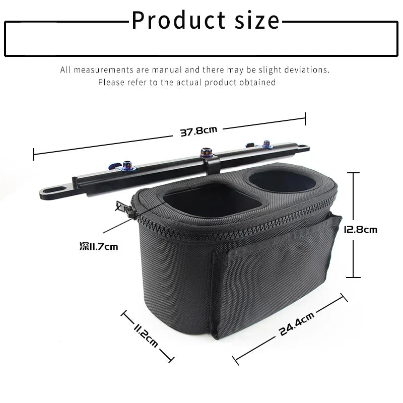 Motorcycle Handlebar Drinking Water Bottle Holder With Storage Bag For Yamaha Nmax Xmax Tmax 300 250 155