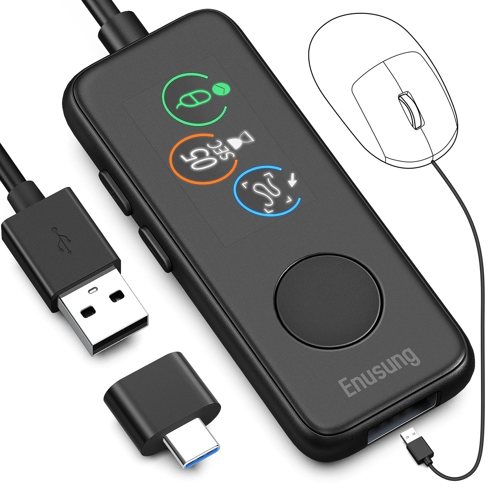 Fully Automatic Usb Mouse Jiggler With Hd Screen