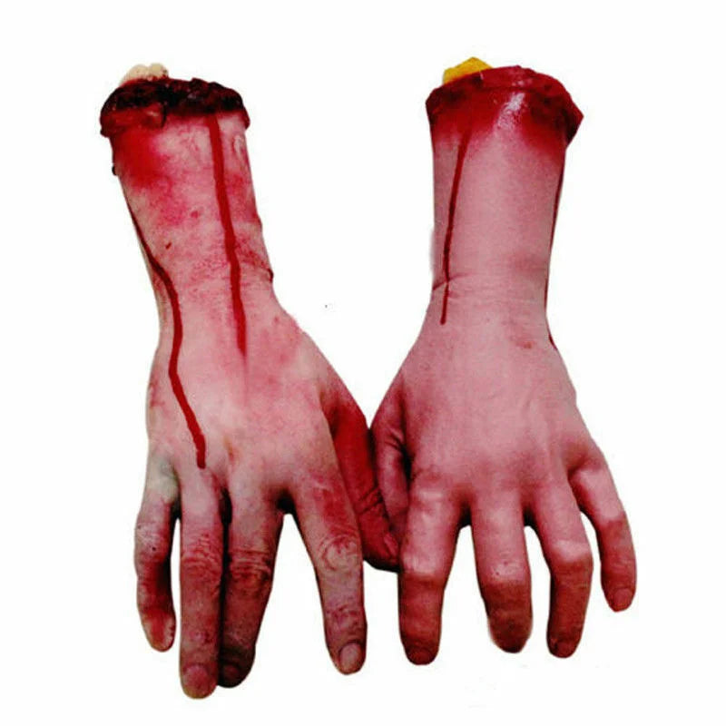 Gruesome Halloween Prop: Bloody Severed Human Arms