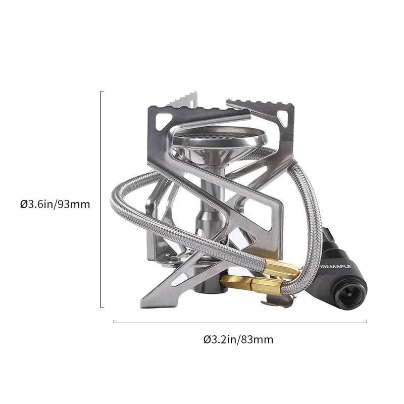 2900W Pressure Regulator Camping Stove Silver
