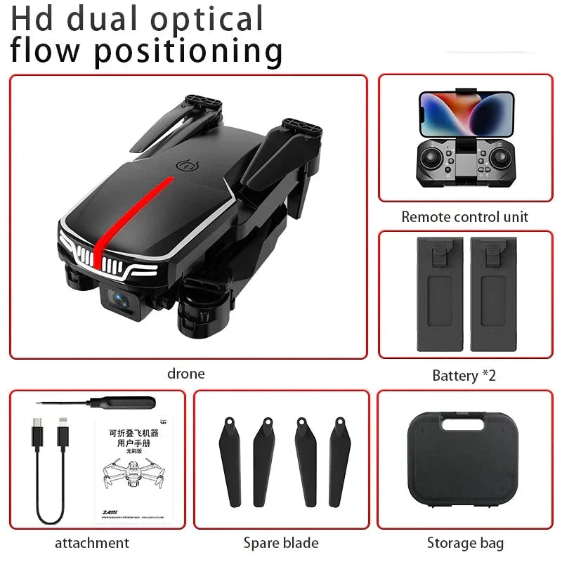 Drone 4K Hd Dual Camera Wifi Fpv Rc Quadcopter