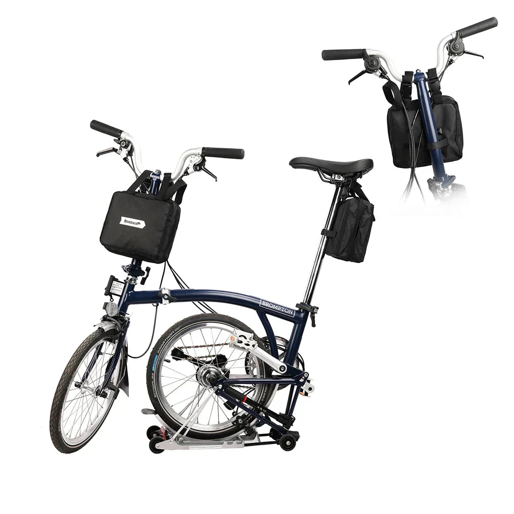20-Inch Waterproof Bike Carrying Bag PU Storage Bag Black