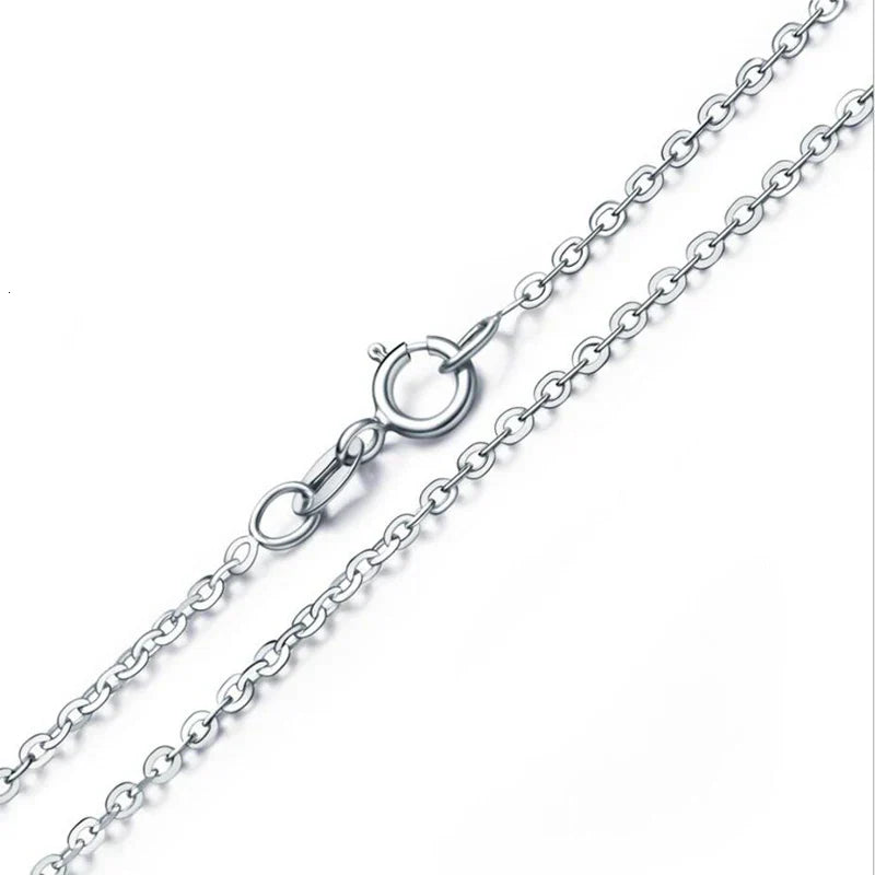 NNEOBA 925 Silver Four Leaf Clover Zircon Necklace