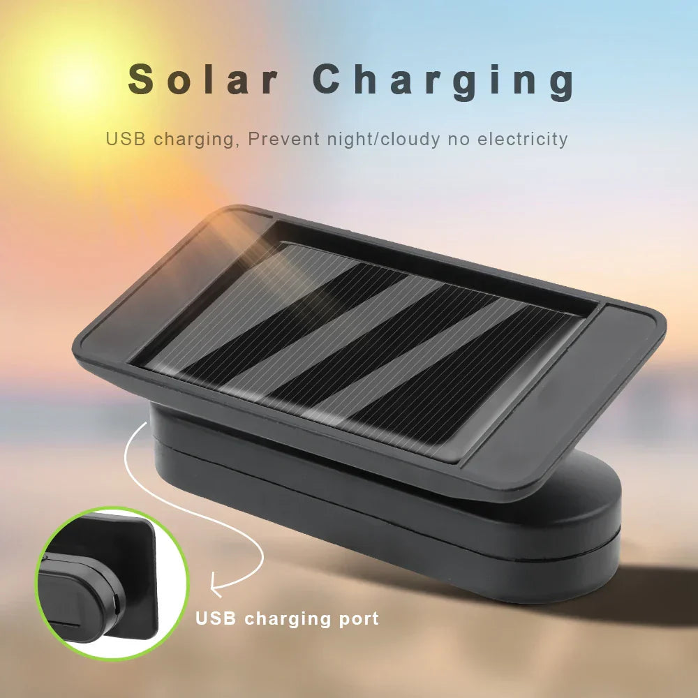 Solar Powered Wireless Tire Pressure Monitoring System with LCD Display Black