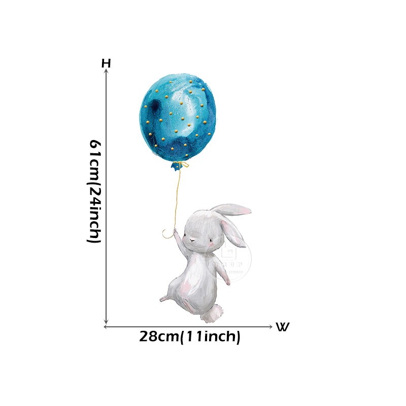 Baby Room Cute Ballet Bunny Wall Stickers