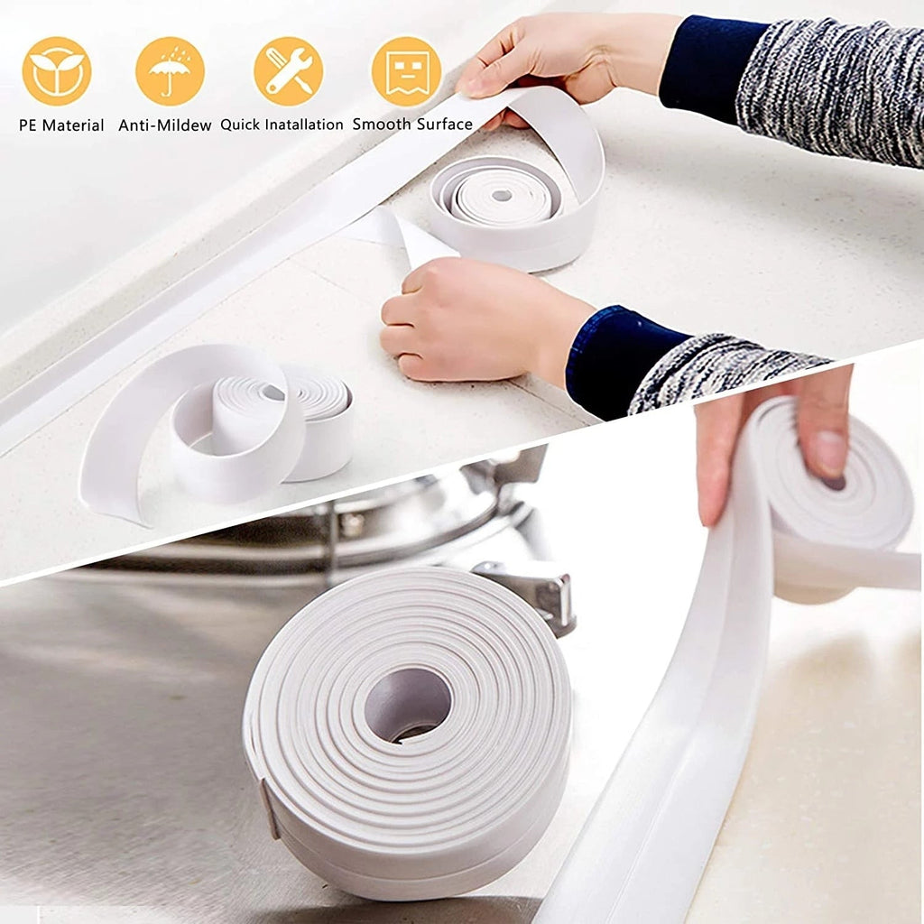 Bathroom Shower Sink Bath Sealing Strip Tape White
