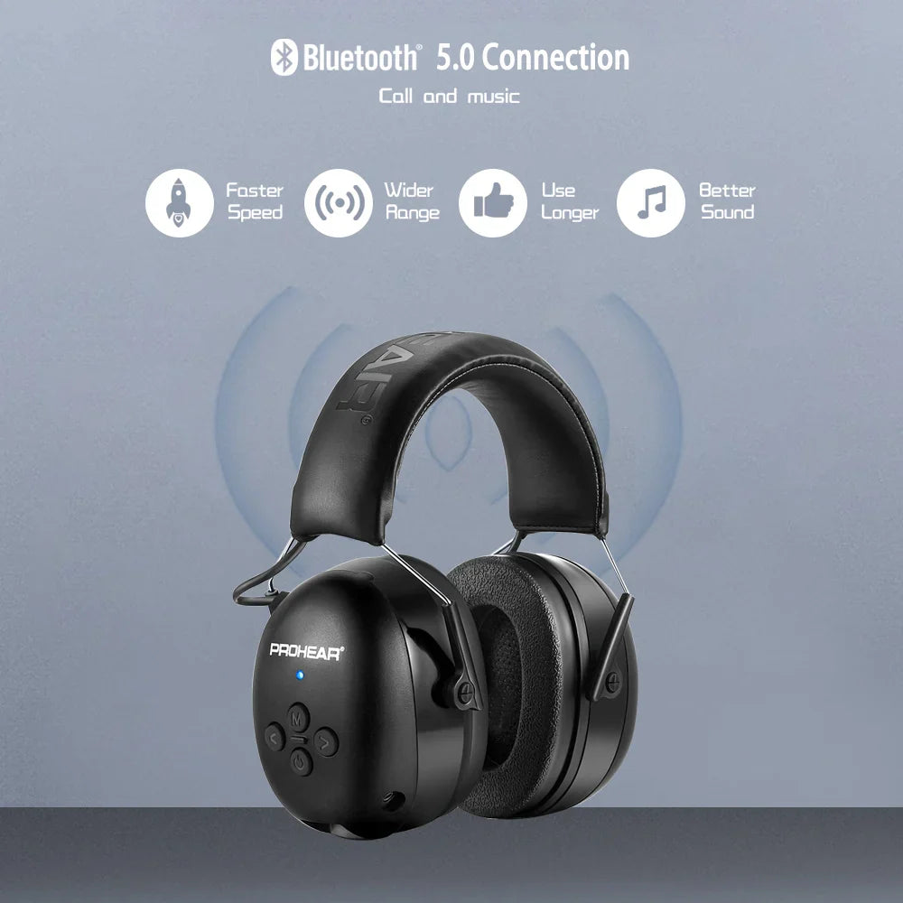 Bluetooth Electronic Earmuffs Black