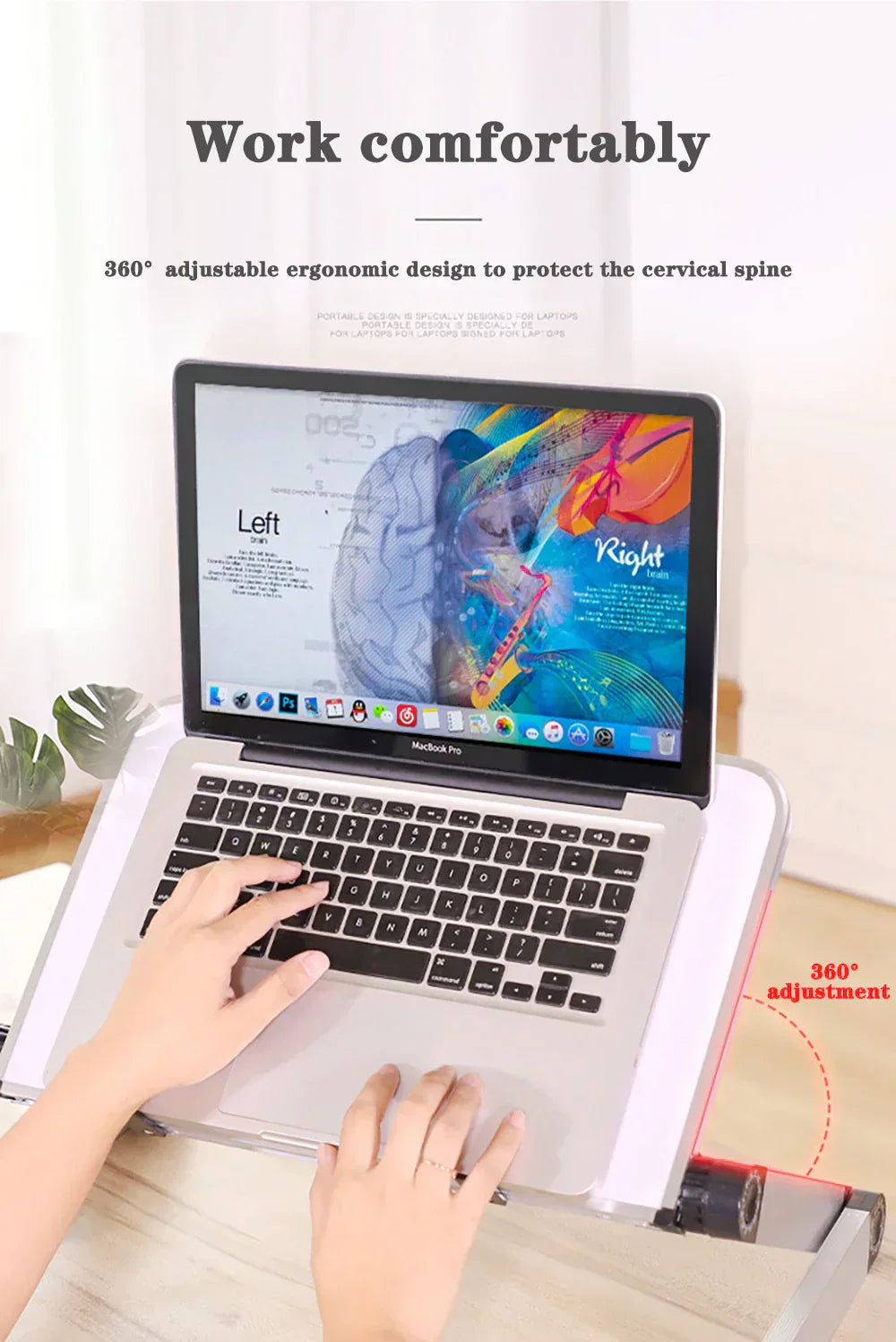 Adjustable Laptop Desk Stand Portable