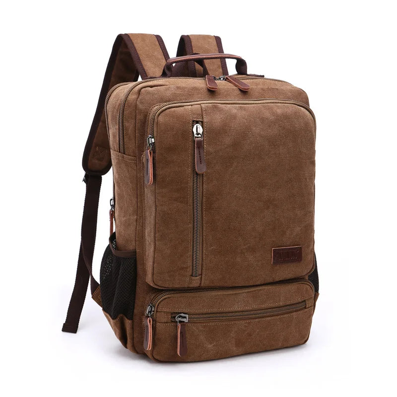 Unisex Large Capacity Vintage Canvas Travel Backpack