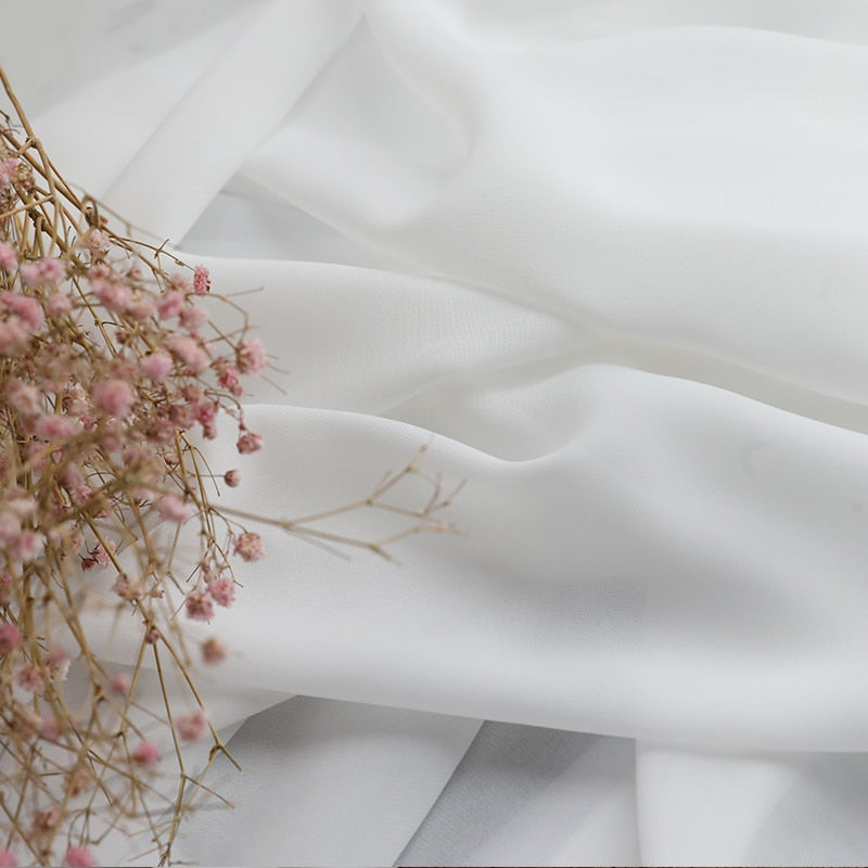 White Tulle Curtains