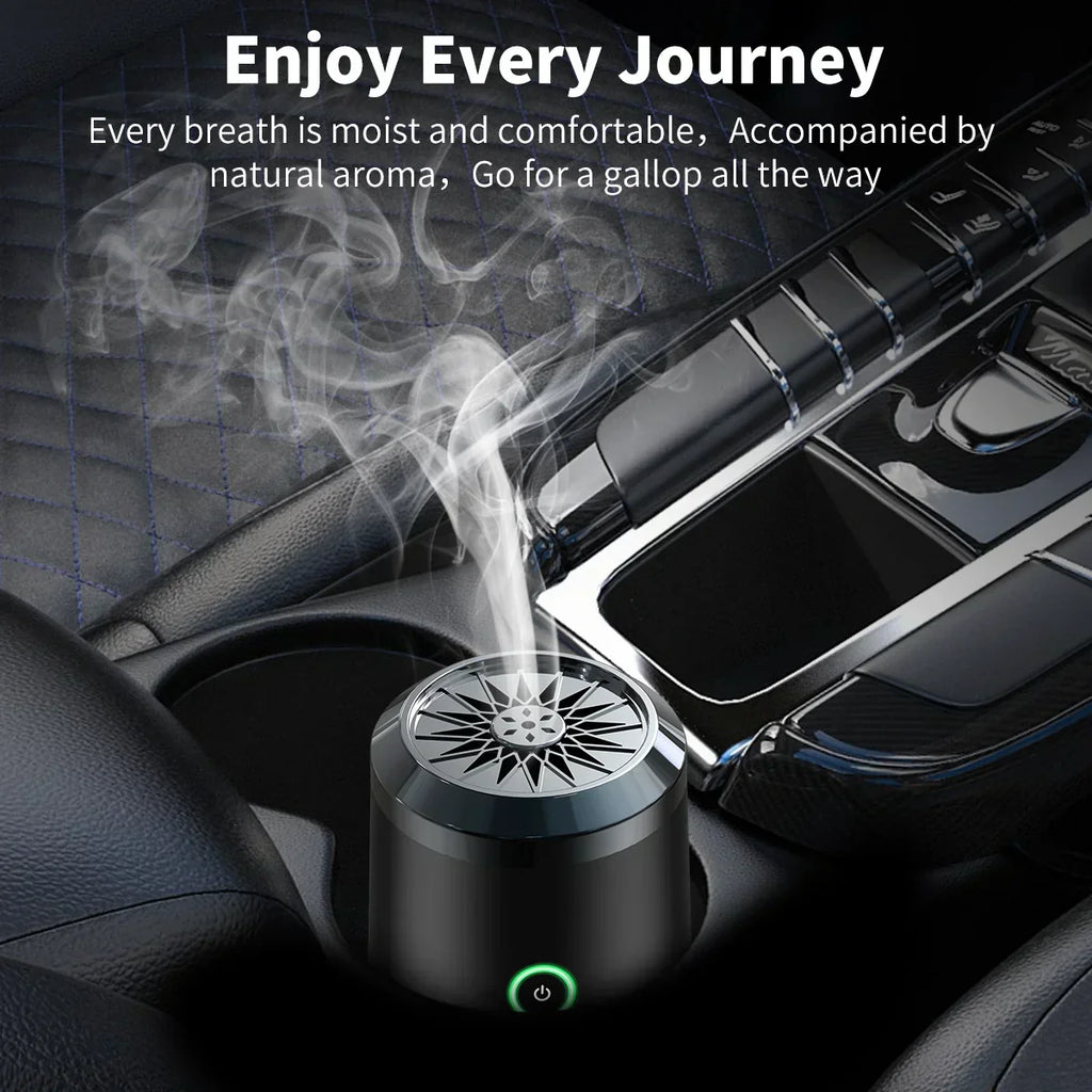 Portable Mini Incense Burner - Rechargeable USB Aroma Diffuser with Ceramic Chamber