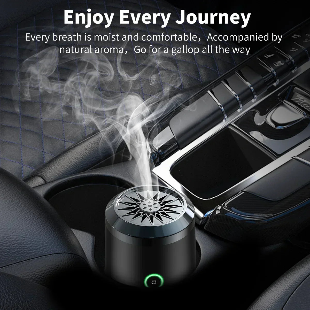 Portable Mini Incense Burner - Rechargeable USB Aroma Diffuser with Ceramic Chamber