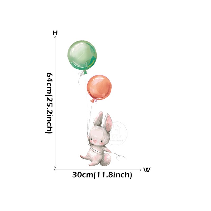 Baby Room Cute Ballet Bunny Wall Stickers