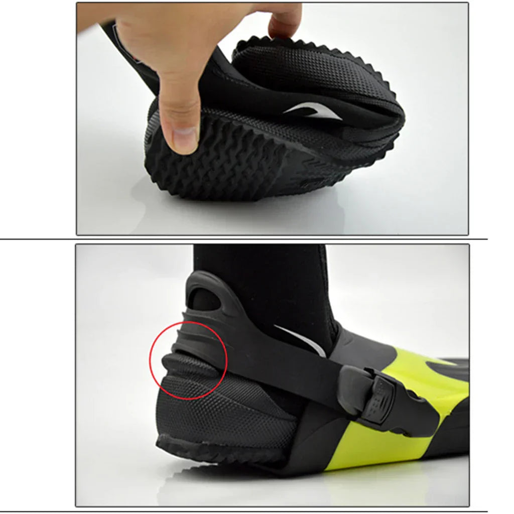 5mm Neoprene Dive Boots - High Cut Zipper Wetsuit Boots