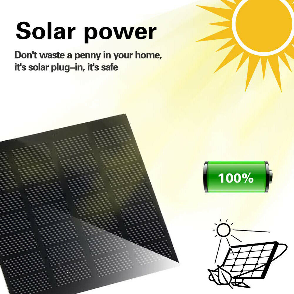 Solar Panel Powered Water Fountain