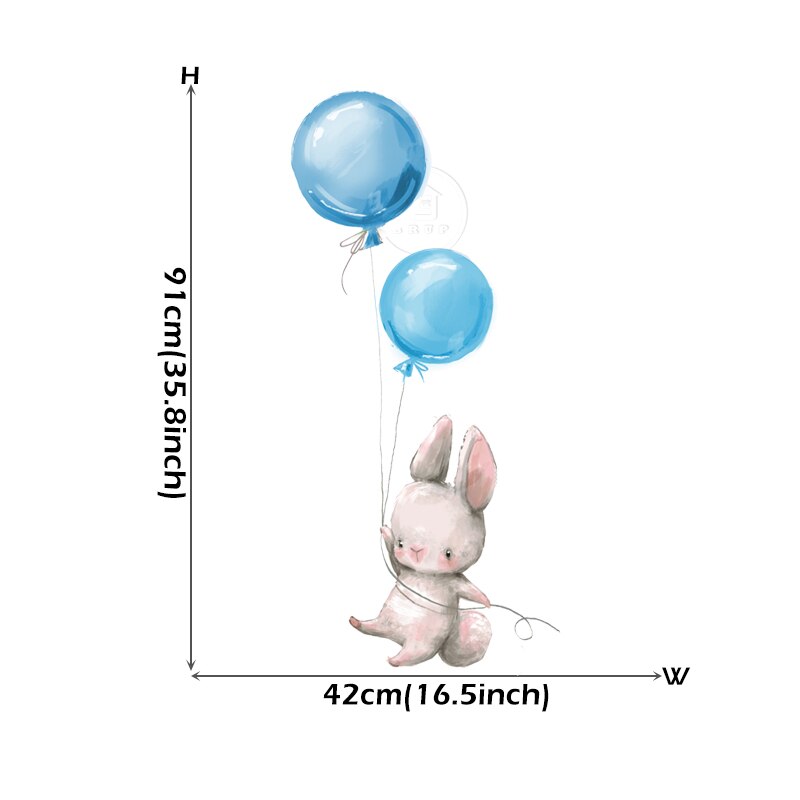 Baby Room Cute Ballet Bunny Wall Stickers