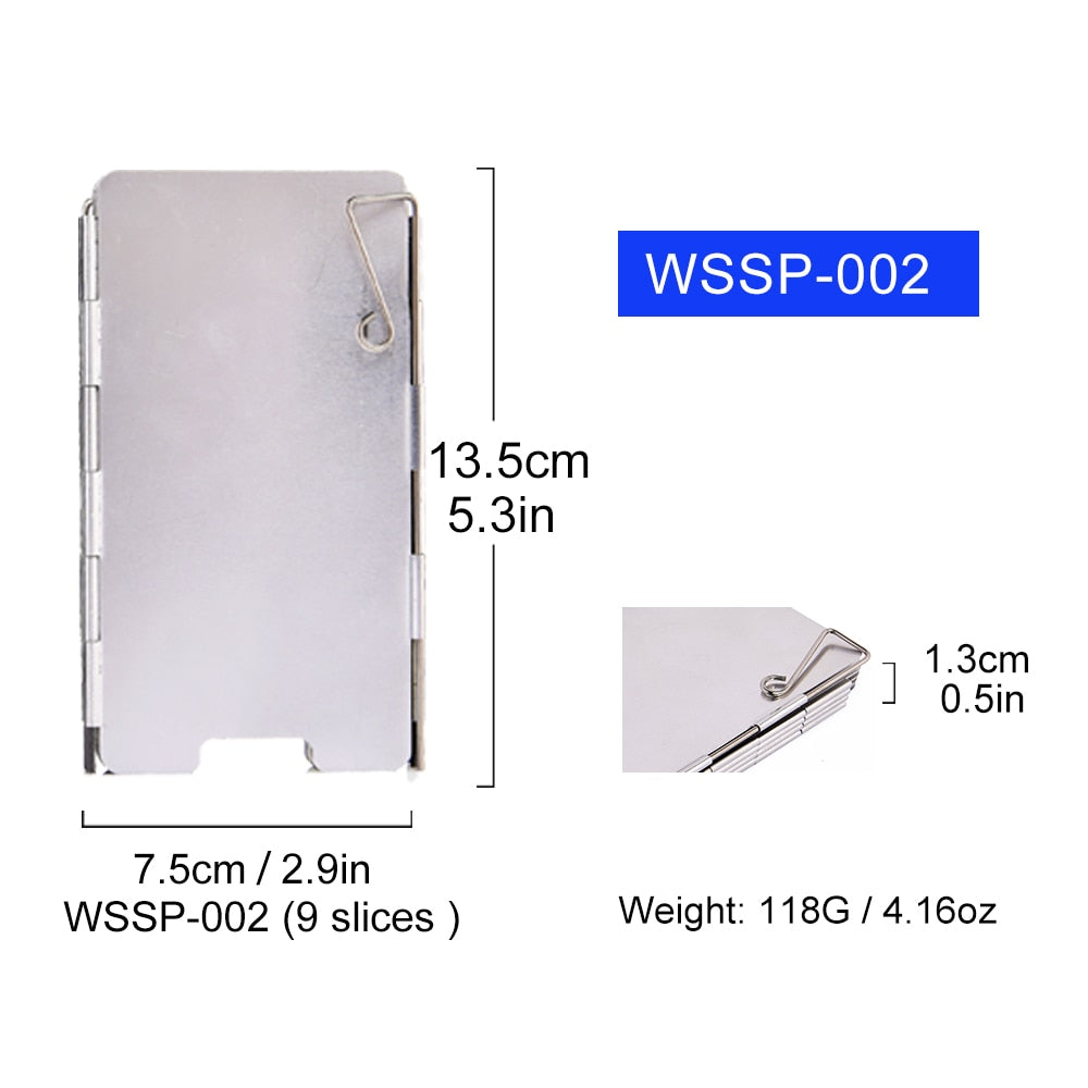 Camping Portable Stove Wind Shield