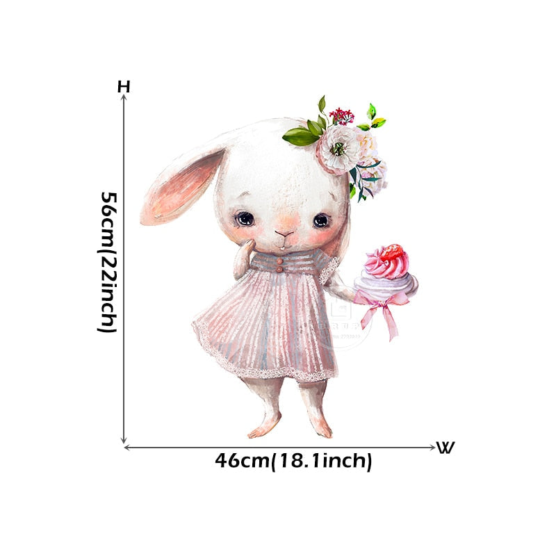 Baby Room Cute Ballet Bunny Wall Stickers