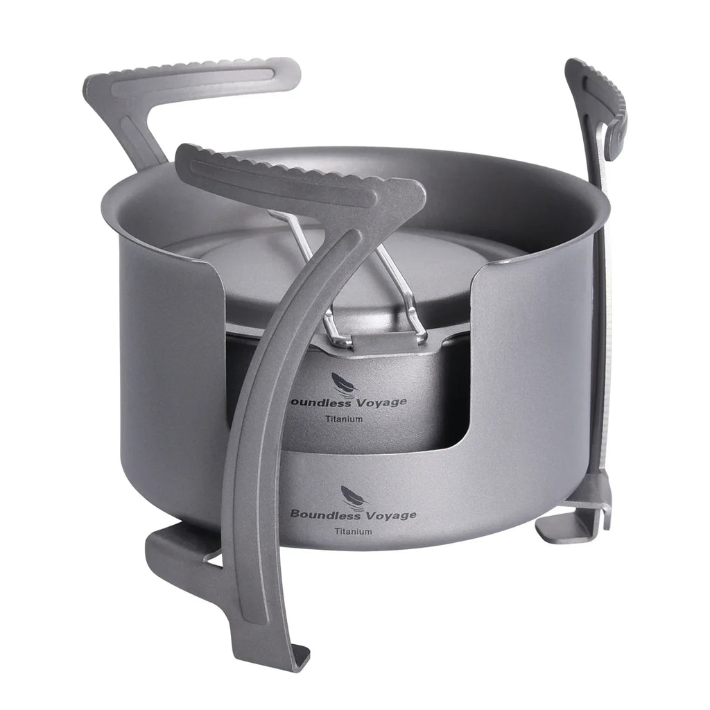 Titanium Multi-Fuel Camping Stove Grey