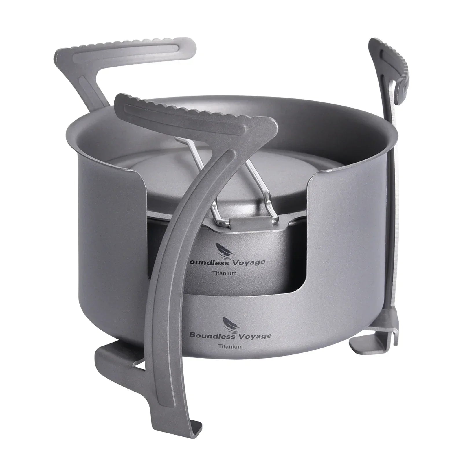 Titanium Multi-Fuel Camping Stove Grey