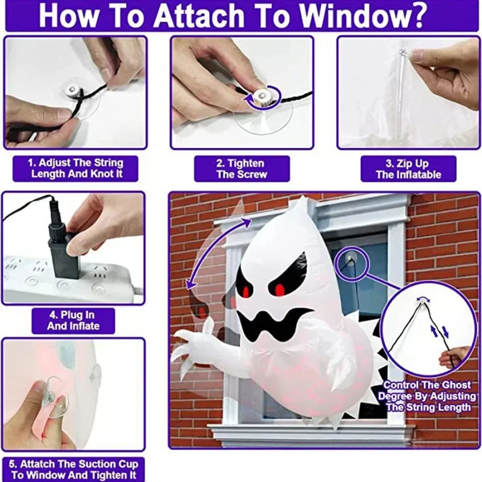Giant Inflatable Halloween Ghost Phantom
