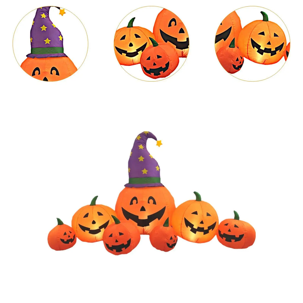 Halloween Inflatable Pumpkin Decoration With Led Lights