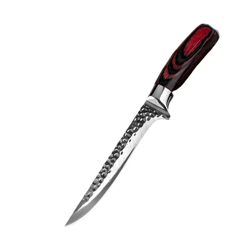 Handmade Stainless Steel Chef Boning Knife – Butcher Cleaver & Fishing Knife