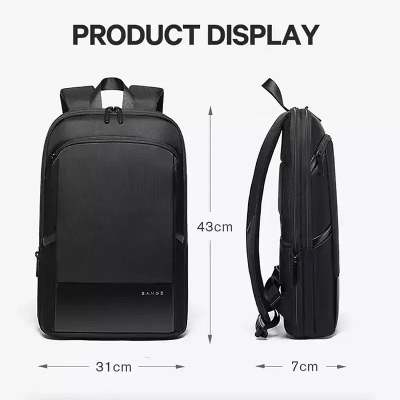 Expandable 15.6 Laptop Backpack Black