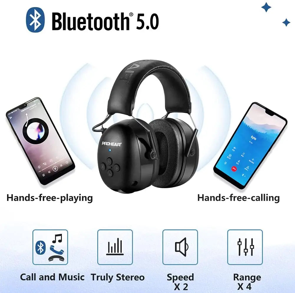Bluetooth Electronic Earmuffs Black