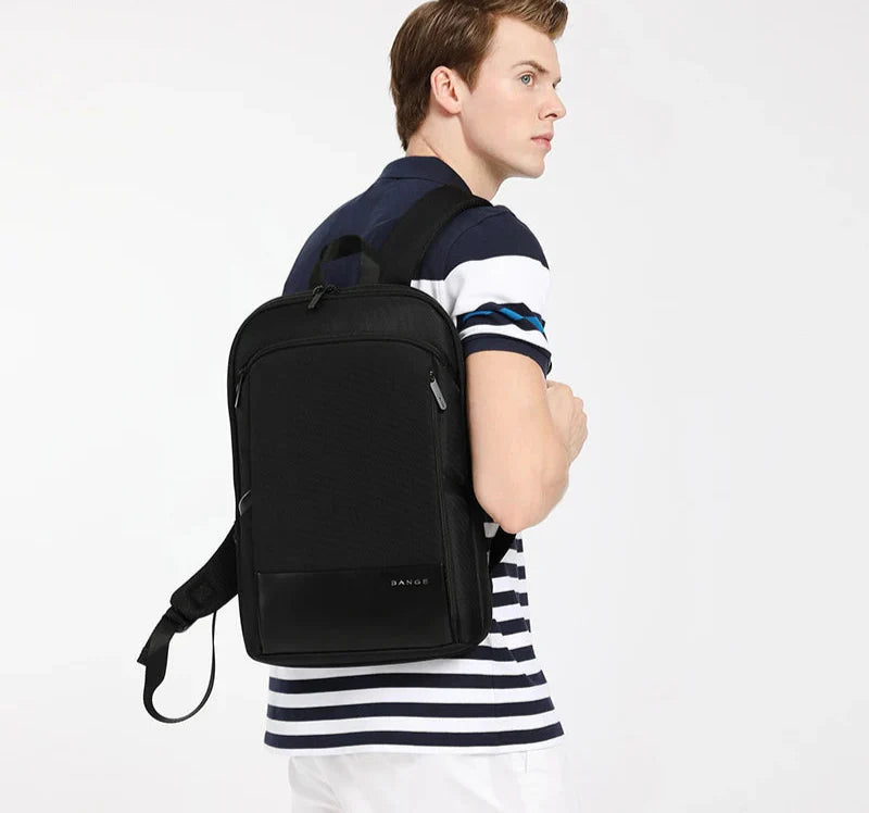 Expandable 15.6 Laptop Backpack Black