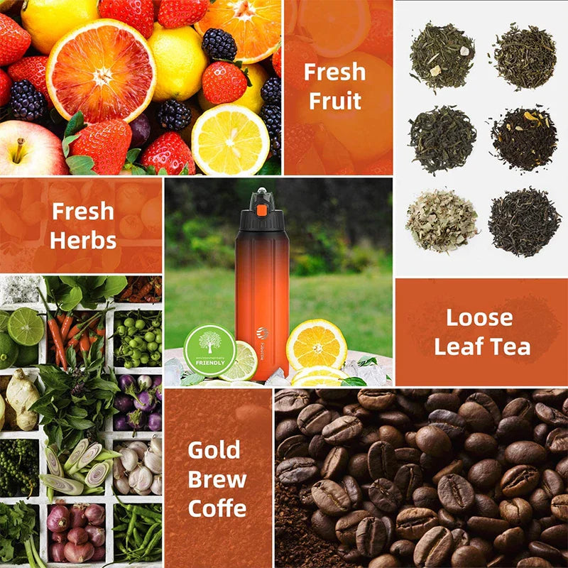 600ML Sports Bottle Orange