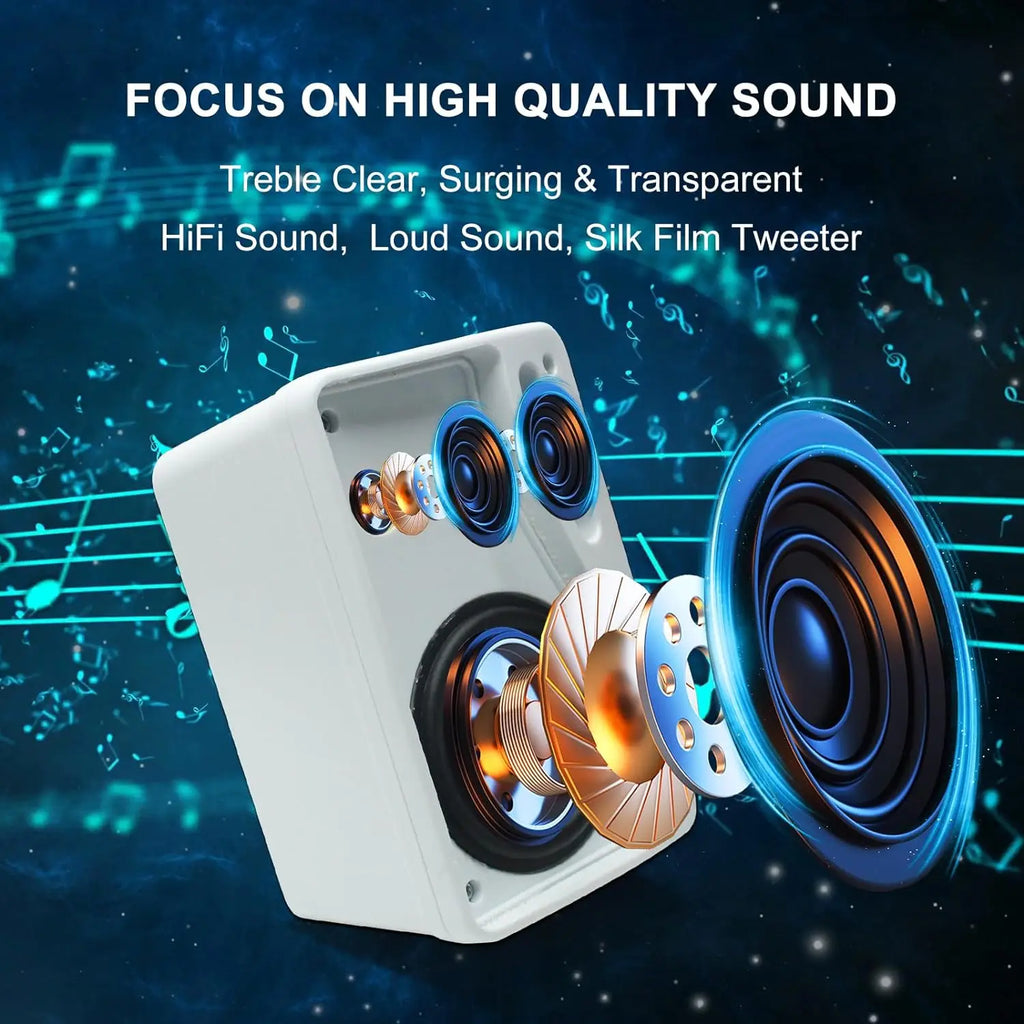 200W Passive Outdoor Speakers Waterproof Marine (White)